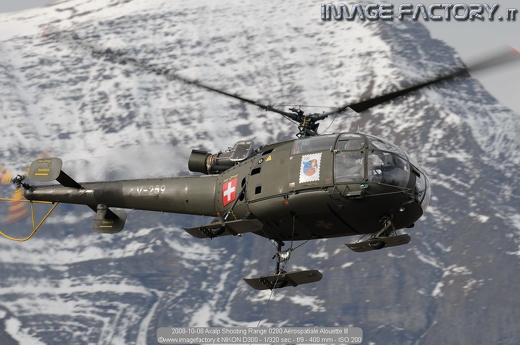 2008-10-08 Axalp Shooting Range 0280 Aérospatiale Alouette III